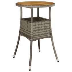 Ensemble de salle à manger pour jardin 5 pcs Gris polyrotin 515896515896