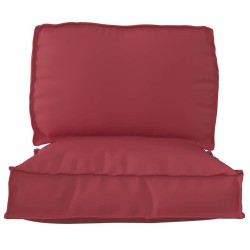 Set de coussins de palette 2 pcs Bordeaux Tissu Oxford 515897515897