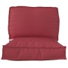 Set de coussins de palette 2 pcs Bordeaux Tissu Oxford 515897515897