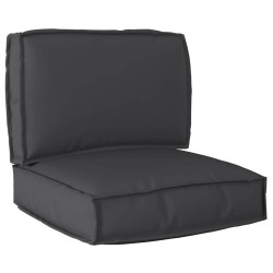 Set de coussins de palette 2 pcs Noir Tissu Oxford 515898515898