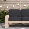 Set de coussins de palette 2 pcs Noir Tissu Oxford 515898515898