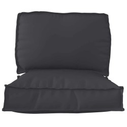 Set de coussins de palette 2 pcs Noir Tissu Oxford 515899515899