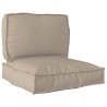 Set de coussins de palette 2 pcs Taupe Tissu Oxford 515900515900