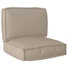 Set de coussins de palette 2 pcs Taupe Tissu Oxford 515902515902