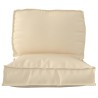 Set de coussins de palette 2 pcs Beige Tissu Oxford 515905515905