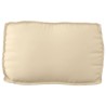 Set de coussins de palette 2 pcs Beige Tissu Oxford 515905515905