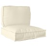 Set de coussins de palette 2 pcs Crème Tissu Oxford 515906515906