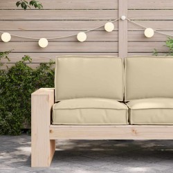 Set de coussins de palette 2 pcs Beige Tissu Oxford 515907515907