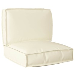 Set de coussins de palette 2 pcs Crème Tissu Oxford 515908515908