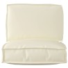 Set de coussins de palette 2 pcs Crème Tissu Oxford 515908515908