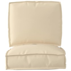 Set de coussins de palette 2 pcs Beige Tissu Oxford 515909515909