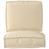 Set de coussins de palette 2 pcs Beige Tissu Oxford 515909515909