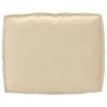 Set de coussins de palette 2 pcs Beige Tissu Oxford 515909515909