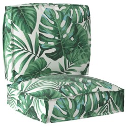 Set de coussins de palette Floral 2 pcs Motif Feuille Verte 515910515910