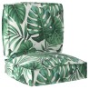 Set de coussins de palette Floral 2 pcs Motif Feuille Verte 515910515910