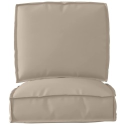 Set de coussins de palette 2 pcs Taupe Tissu Oxford 515912515912