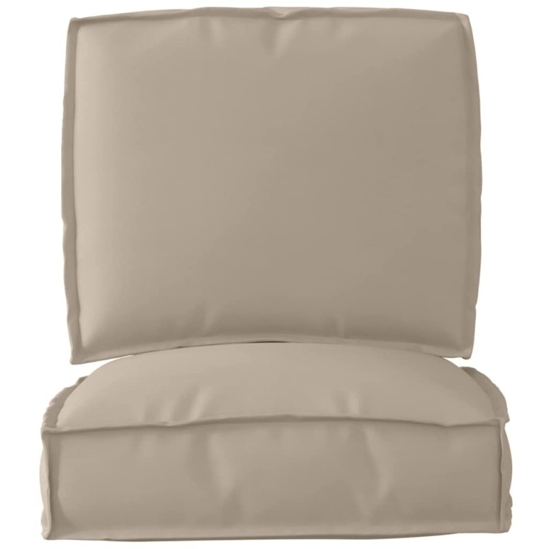 Set de coussins de palette 2 pcs Taupe Tissu Oxford 515912515912