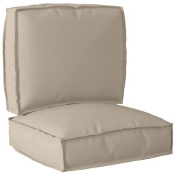 Set de coussins de palette 2 pcs Taupe Tissu Oxford 515912515912