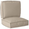 Set de coussins de palette 2 pcs Taupe Tissu Oxford 515912515912