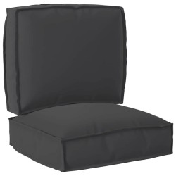Set de coussins de palette 2 pcs Noir Tissu Oxford 515914515914