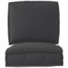 Set de coussins de palette 2 pcs Noir Tissu Oxford 515914515914