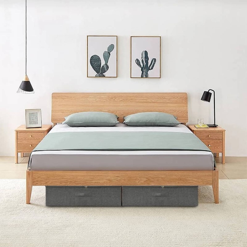 Boîtes de rangement 2 pcs Tissu 70x40x18 cm Anthracite 515917515917