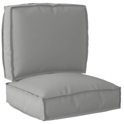 Set de coussins de palette 2 pcs Gris Tissu Oxford 515918515918