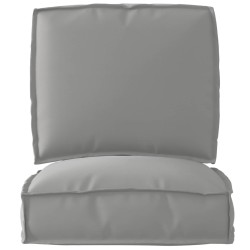Set de coussins de palette 2 pcs Gris Tissu Oxford 515918515918