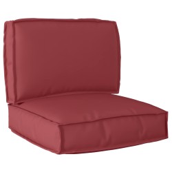Set de coussins de palette 2 pcs Bordeaux Tissu Oxford 515921515921