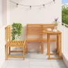Ensemble bistro de jardin 3 pcs Marron Bois d'Acacia Massif 515922515922