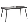 Ensemble de salle à manger pour jardin 2 pcs Noir polyrotin 515924515924