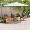 Ensemble bistrot avec coussin 5 pcs Marron Bois d'Acacia Massif 515929515929