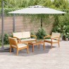 Ensemble bistrot avec coussin 4 pcs Marron Polyester 515930515930