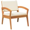 Ensemble bistrot avec coussin 4 pcs Marron Polyester 515930515930