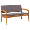 Ensemble bistrot avec coussin 4 pcs Marron Polyester 515931515931