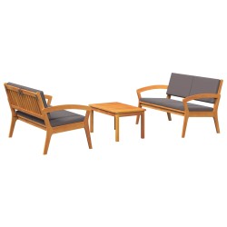 Ensemble bistrot avec coussin 3 pcs Marron Polyester 515933515933