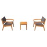 Ensemble bistrot avec coussin 3 pcs Marron Polyester 515933515933