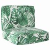 Set de coussins de palette Floral 2 pcs Motif Feuille Verte 515935515935