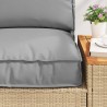 Set de coussins de palette 2 pcs Gris Tissu Oxford 515937515937
