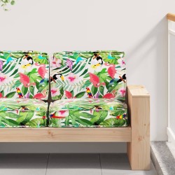 Set de coussins de palette 2 pcs Jungle tropicale Tissu Oxford 515938515938