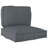 Set de coussins de palette 2 pcs Anthracite Tissu Oxford 515939515939