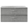 Boîtes de rangement 2 pcs Tissu 70x40x18 cm Gris 515940515940