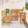 Ensemble bistro de jardin 5 pcs Marron Bois d'Acacia Massif 515941515941