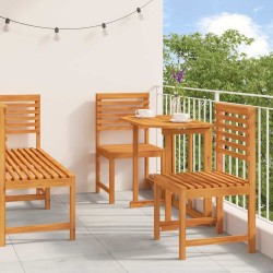Ensemble bistro de jardin 5 pcs Marron Bois d'Acacia Massif 515942515942