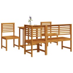 Ensemble bistro de jardin 5 pcs Marron Bois d'Acacia Massif 515942515942