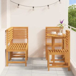 Ensemble bistro de jardin 5 pcs Marron Bois d'Acacia Massif 515942515942