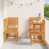 Ensemble bistro de jardin 5 pcs Marron Bois d'Acacia Massif 515942515942