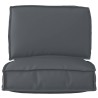 Set de coussins de palette 2 pcs Anthracite Tissu Oxford 515948515948