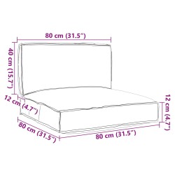Set de coussins de palette 2 pcs Anthracite Tissu Oxford 515983515983