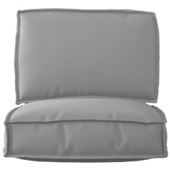 Set de coussins de palette 2 pcs Gris Tissu Oxford 515985515985